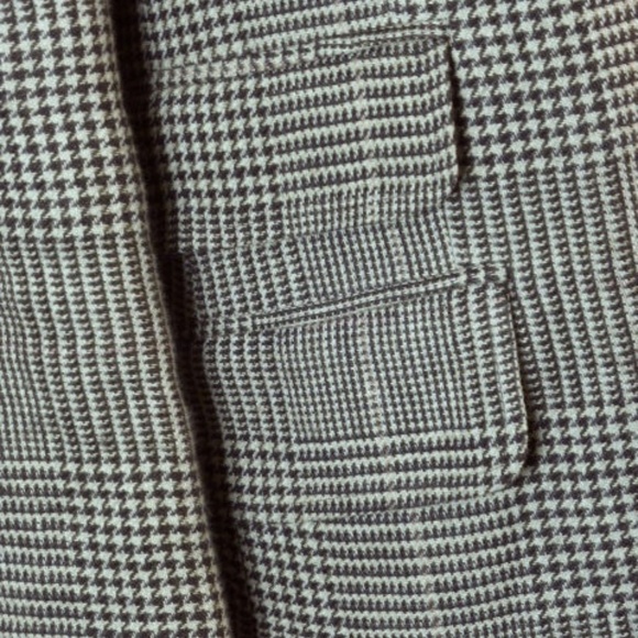 ETRO MILANO BROWN PLAID SILK HACKING JACKET blazer - Picture 4 of 7